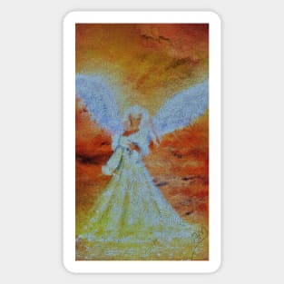 An angel for everyone who believes in their strength - My angel is always with me Sticker